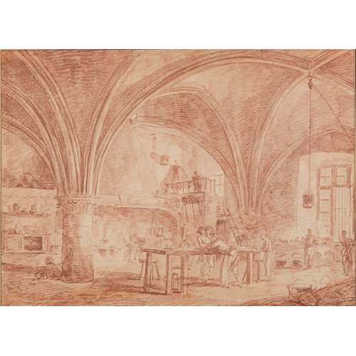 A Kitchen in a Vaulted Hall